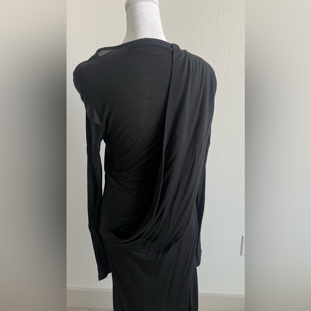 Ann Demeulemeester Black Wool blend Long Sleeve Dress - Picture 10 of 15